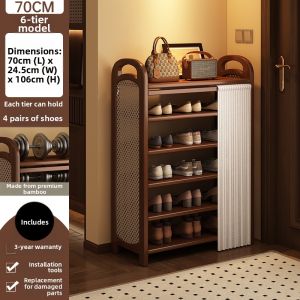 AIMUKE | Dustproof High Capacity Vintage Style Shoe Cabinet