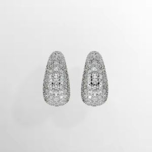 🖤Swarovski🖤(สินค้าใหม่) ต่างหูหนีบประดับเพชรขนาดใหญ่ Sublima Silver 925 ต่างหูแฟชั่นผู้หญิง (EH-YS8503265105) ต่างหูคู่รักสไตล์ดีไซน์คลาสสิก ของขวัญพิเศษสำหรับแฟนหรือแฟนของคุณ