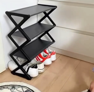 4/5 Layers Fodable Shoes Rack Tier Colored Stackable Stainless Steel Shoes Organizer Storage Rack Hight Quality#XH007#XH006