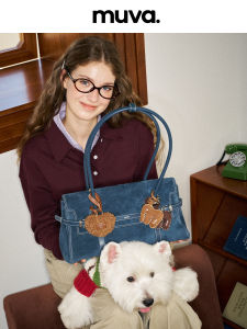 muva | British Style Cow Leather Large Capacity Underarm Bag for Commuting