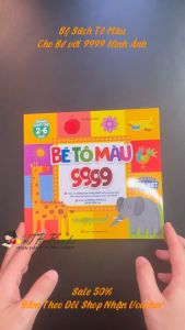 Bộ Sách Tô Màu Song Ngữ Anh Việt Giúp Bé Sáng Tạo với 9999 Hình Ảnh - Đồ Chơi Tô Màu Sáng Tạo Cho Bé từ 2 đến 6 Tuổi