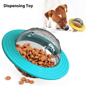 DearPaws เครื่องจ่ายสุนัขของเล่นแบบโต้ตอบจานร่อนของเล่นสุนัขไม่สามารถทำลายได้อาหารของเล่นลูกสุนัขเครื่องจ่ายยาจ่ายอาหารช้าสำหรับสุนัขขนาดใหญ่/กลาง/เล็กสุนัขของแถมสุนัขของเล่นสัตว์เลี้ยง