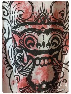 NEW - Baju barong bali - pria dan wanita - lengan pendek - motif tiedye warna - kaos bali - baju pantai