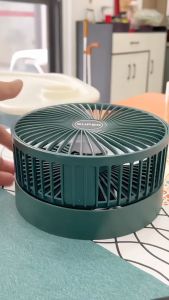 Quạt Tích Điện Để Bàn Mini Gấp Gọn - Xoay 360 Độ 3 Tốc Độ Pin Dung Lượng Lớn