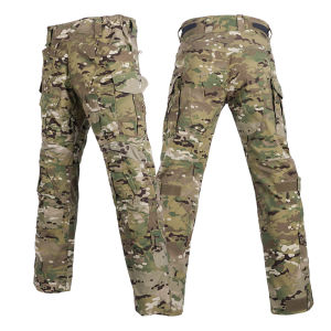 Men Combat Camo Cargo Pants Outdoor Tactical Training Trousers Camouflage Multicam Trekking Hunting Clothes