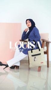 Tas Wanita Kekinian: Louis Tote Bag Polos dari Abika