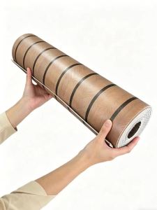 Thick Brown 3D Imitation Grille Wallpaper 40cmx3m Self Adhesive Wall Sticker Waterproof for Bedroom Living Room Kitchen Ceiling
