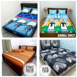 SPREI HOMEMADE UK 90 100 120 SPREI MOTIF KARAKTER DEWASA BUNGA ZIGZAG TERLARIS TERBARU