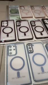 CASE HP SAMSUNG GALAXY S22 / S22 PLUS / S22 ULTRA CASE CASING MAGSAFE MAGNET RING METAL HARDSOFT LIST COLOR BACK MATTE ANTI BARET BERKUALITAS