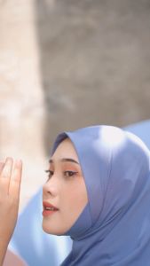Hijab Khimar Dagu Instan Malay Alana Pet Antem Jersey Grade A