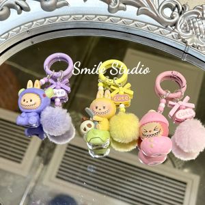 Cute Toy Meme Particle LABU Bubble Ball Creative Beaded Mobile Phone Chain Car Ornament Hand Bracelet Key Holder Gift