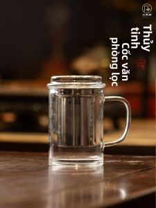 SANQINTANG | Cốc Kính Borosilicate Cao Cấp Hai Lớp Tách Nước Trà
