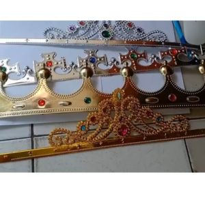 Mahkota Hiasan Raja dan Ratu / Mahkota King Mahkota Queen Mahkota Prince Mahkota Princess untuk Anak-anak dan Dewasa
