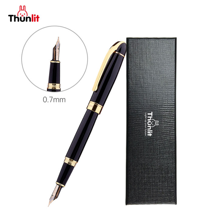 Thunlit Handwriting Fountain Pen Black Student Handwriting Signature  Pen Extra Inks Nice Gifts Office School Supplies Wholesale Lazada PH