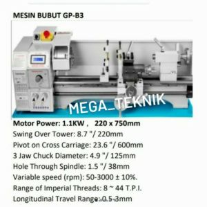 MESIN BUBUT BESI TYPE MINI LATHE B3(220×750) TERBAIK