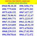SIM VIETTEL TRẢ TRƯỚC. 