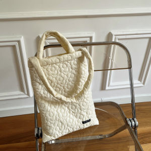 Tote Bag Womens Canvas Backpack Casual Student Storage Bag Handbag Trendy Versatile Eco-Friendly Shopping Bag Polyester Fiber