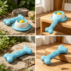 New Interesting Bone Shape Dog Chew Molar Wear-Resistant Puppy Chewing Accessory Household Fun Puppy Supply Chewing