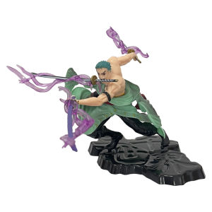 Bandai | In Stock About 20cm Anime Figure GK Rolonoya Zhuo Luo Three-edged Knife Manga Statue Kid Toy Action Figure Collection Model