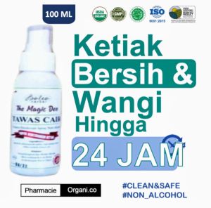 NATURAL TAWAS DEODORANT SPRAY 100 ML PENGHILANG BAU BADAN DAN KETIAK NON Alkohol