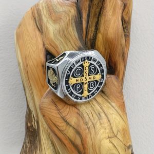 Crux sanci patris benedict cspb CROSS 316L เครื่องประดับพังก์สแตนเลสขนาด7-13