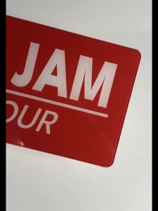 Stiker Buka 24 Jam Akrilik 3D | Stiker Akrilik Open 24 Hour untuk toko warung