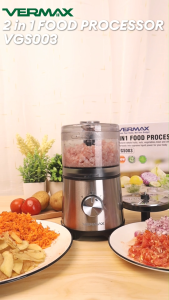 Vermax Food Processor & Vegetable Chopper Set 400W with Meat grinder Slicer Vegetable Cutter Juicer