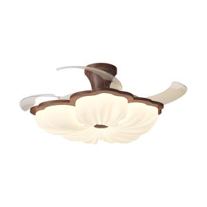 QINGYAO | Silent Invisible New Chinese Style Ceiling Fan Light