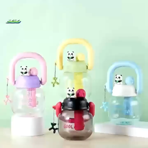 Oldlaiben 680ml Big Belly Cup Childrens Water Cup Large Capacity Childrens Double Drinking Straw Cup