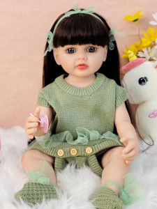 Smart Dialogue Reborn Doll Soft Gel Birthday Gift for Girls Bathable 55cm Lifelike Baby Doll Toy Collectible Figure