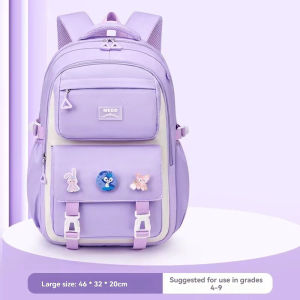 NEW Fashion Waterproof Kids School Bag  Breathable large capacity Children’s School backpacks  Spine Protection Load Reduction Primary Students School Bags for Grades 1-6