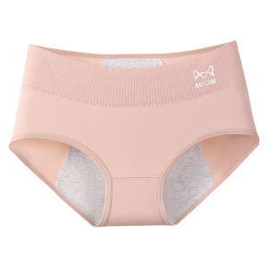 miiow | Pure Cotton Physiological Period Underwear Womens 7A Grade Antibacterial Menstrual Leakage Proof Sanitary Pants Cat Life