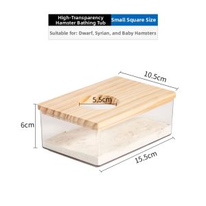 al：ce | Hamster Bathhouse Large Transparent Sand Bath Pot