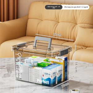 MEIZHUFU | Hộp Lưu Trữ Thuốc Gia Đình Dung Lượng Lớn