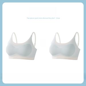 PIER N°5 | Teenage Girls Underwear Developmental Stage Two Vest Style Bra For Preteen Girls Age 12 Summer Season No Steel Ring Fixed Straps