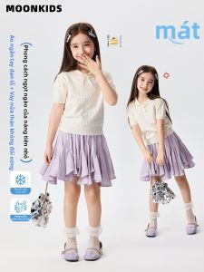 Moonkids | Sweet Summer Light Knit Short Sleeve Princess Style Skirt Set