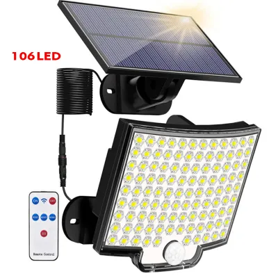 NEW 192 LED Solar Lamp Outdoor Wall Lamp IP65 Waterproof Spotlights Lamp Motion Sensor Solar 3 Mode Street Light Garden Decor