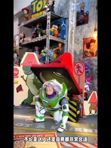 Martube Buzz Lightyear Cartoon LED Night Light Desk Lamp Ornaments Desk Decor Mystery Co-Branded Table Lamp Handmade Doll Model Decoration Bedside Lamp Figure Trendy Play Merchandise Mood Light Ambient Light Gift Barricade Light