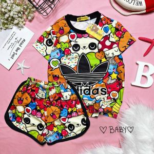 [HCM] Đồ bộ baby đùi thun lạnh cho bé trai - bé gái. Đồ bộ BOO BOO. Đồ bộ Hongduyen Đồ bộ thun lạnh bé trai. doraemon-báo