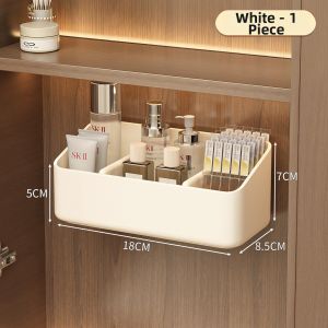 QIOEROUL | Bathroom Hanging Organizer Layered Storage Box