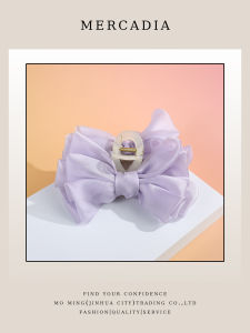 Elegant Large Size Butterfly Knot Hair Clip Super Fairy Tale Shark Fin Hair Accessory Korean Style Hair Gripper for Women