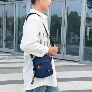 MENSPE Men’s Shoulder Bag Mini Cross Body Bag Casual Lightweight Messenger Bag Large Capacity Waterproof Leisure Street Bag Travel Bag Outdoor Riding Bag For Men