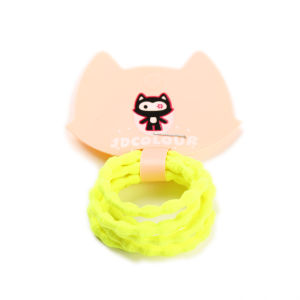 South Korea JD Kids Female Baby Hair Accessories Harmless Hair Elastic Head Rope Bamboo Section Black Candy Color High Elasticity Small Rubber Band