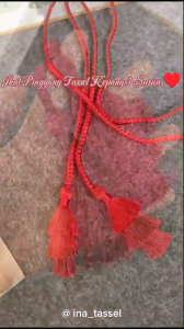 IKAT PINGGANG TASSEL KEPANG 3 SUSUN PREMIUM SABUK RUMBAI 125 - 150 CM
