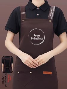 FANWUJINHUANG | Custom Logo Printing Waterproof Bib Apron