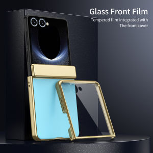 szhaiyu | Premium AG Matte Hinge Protection Phone Case For Samsung Galaxy Z Flip 8 7 6 5 4 With Tempered Film Hard ShockProof Cover