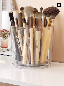 Desk Rotating Sectional Makeup Storage Organizer