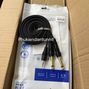 Dây cáp 3.5mm ra hai đầu 6 li chính hãng