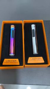 Bật lửa điện plasma nhỏ gọn nút nguồn cảm ứng sạc điện tiện lợi - có đèn led hiển thị mức pin