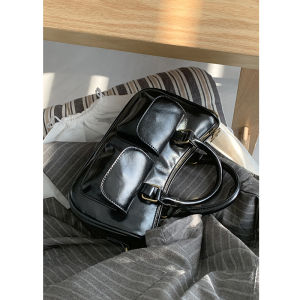 Retro Satchel Bowling Bag Female Fall and Winter 2024 New Arrival Tide South Korea Pillow Bag Multi-Functional Crossbody Commuter Bag